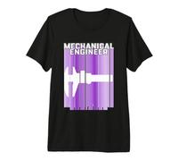 Ingeniero Mecánico Púrpura Caliper Diseño Ingeniería Regalo Camiseta Premium