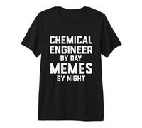Ingeniero Químico De Día Memes De Noche Ingeniería Química Camiseta Premium