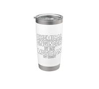 Ingeniero químico de día Músico de noche Ingeniería química Vaso térmico de acero inoxidable de doble pared