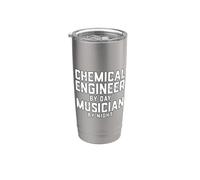 Ingeniero químico de día Músico de noche Ingeniería química Vaso térmico de acero inoxidable de doble pared