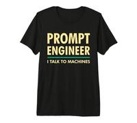 Ingeniero rápido: Hablo con máquinas AI/ML Geek & Nerd Design Camiseta Premium