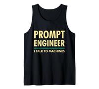 Ingeniero rápido: Hablo con máquinas AI/ML Geek & Nerd Design Camiseta sin Mangas