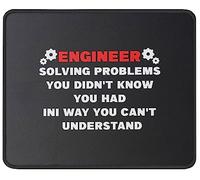 Ingeniero Resolviendo Problemas Alfombrilla De Escritorio Portátil Alfombrilla De Ratón Lavable Mousepad para Pc Oficina Hogar 25X30Cm