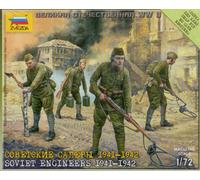 Ingenieros Soviéticos WWII 1941-42 Kit De Plástico 1:72 Modelo ZVEZDA