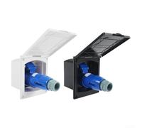 IngenieurKunststoff RV Anschlussdose 16A Wetterfest (B+Insert) | Diseño sellado, protección contra la humedad y el polvo, ideal para ambientes húmedos al aire libre, alimentación segura