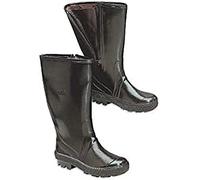 Bota agua alta de PVC marrón con cremallera Panter Ingenio