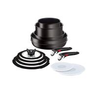Ingenio IH - Batería de cocina (13 piezas), color negro