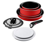 Ingenio Paprika Red Tefal - Batería de cocina de 9 piezas - Todos los fuegos excepto inducción - L1519292