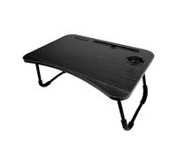 InGenious Bandeja Regazo Plegable Mesa Ordenador Portátil Hub 4 Puertos USB Luz LED Ventilador Soporte Cama Sofá Escritorio Lectura Teletrabajo Hogar Negro