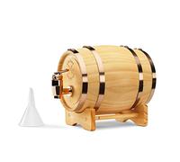 InGenious Barril Madera 800 ml Dispensador de Bebidas con Grifo y Soporte