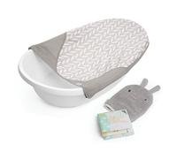 Ingenuity Bañera Bebé Sylvi Full Comfort 3 en 1 Evolutiva - Recién Nacido a Niño Pequeño con Hamaca de Soporte, Guante de Baño y Libro Incluidos