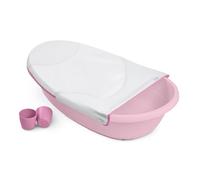 Ingenuity Bañera para bebés 4 en 1 Room to Soak, 4 etapas de uso, arnés de apoyo, asiento con apoyo, a partir de recién nacidos, Rosa