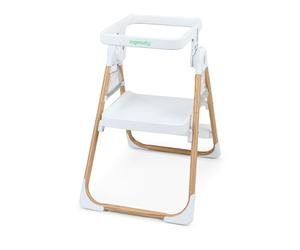 Ingenuity, Banqueta 2 en 1 Table to Tower, Torre de Cocina y Mesa de Juegos, Barandilla Ajustable, Plataforma Antideslizante, Plegable para Guardar, para Edades de 18 Meses a 4 Años