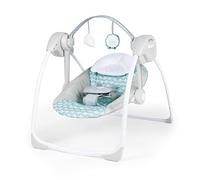 Ingenuity, Ity Columpio Swingity Swing, arco de actividades con 2 juguetes, 6 velocidades, plegable y portátil - 0-9 meses (Goji)