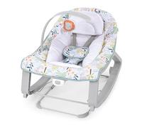 Ingenuity Keep Cozy 3 en 1 Silla Mecedora Vibratoria para Bebé y Mecedora Infantil a Niño Pequeño, Vibraciones y Barra de Juguetes, 0-30 Meses Hasta 18 kg - León Madi