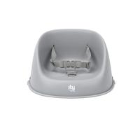 Ingenuity, Silla elevadora de comida para bebés fácil de limpiar My Spot, arnés de 3 puntos de anclaje, correas extraíbles lavables - Gris