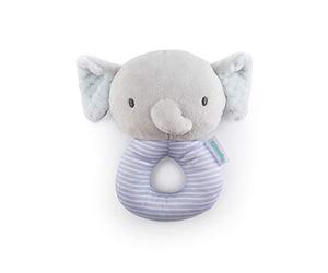 Ingenuity Sonajero aro y peluche suave el elefante Van, a partir del nacimiento