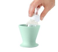 Ingenuity, Soporte manos libres Bokee para biberones: prepara el biberón o vaso de tu bebé con una sola mano, para bebés de todas las edades, color azul verde