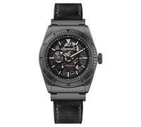 Ingersoll 1892 The Scovill Reloj automático para Hombre de 43 mm con Esfera Esqueleto Negra y Correa de Piel