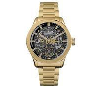 Ingersoll El Bronc Reloj automático para Hombre de 44 mm con Esfera de Cobre Negro y Correa de Acero Inoxidable en Oro