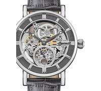 Ingersoll Men's The Herald Automatic Watch with Skeleton Dial and Grey Leather Strap I00402B