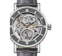 Ingersoll Men's The Herald Automatic Watch with Skeleton Dial and Grey Leather Strap I00402B