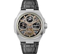 Ingersoll Reloj automático The Spirit I15801, para Hombre 46,7 mm, Esfera negra, Correa piel negra