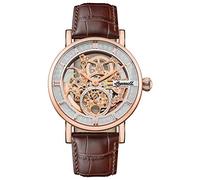 Ingersoll Men's The Herald Automatic Watch with Skeleton Dial and Brown Leather Strap I00401