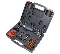 Ingersoll Rand 302BK - Kit de amoladora de aire en ángulo recto, incluye variedad de almohadillas de respaldo de 2 y 3 pulgadas, discos de lijado, discos de pulido y funda, pinza de 0.25, rebaba,