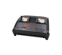 Ingersoll Rand Cargador Rápido IQv Dual 12/20V Li-Ion con Carga Simultánea, Puerto USB, LED, Montaje Flexible y Compatibilidad UE/Reino Unido