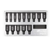 Ingersoll-Rand Juego de vasos de impacto profundos SAE imperiales hexagonales DXS2, 14 piezas, acero cromo-molibdeno