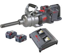 Ingersoll Rand Llave de Impacto Inalámbrica 1" 20V, Profesional y Potente, con 4 Baterías 5.0 Ah y Cargador Doble