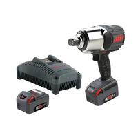 Ingersoll-Rand W8191-K2-EU Llave de Impacto Inalámbrica de 1" y 20V, Kit con 2 Baterías, 2710 Nm, Anillo de Fricción y Orificio Pasante, Tipo Pistola