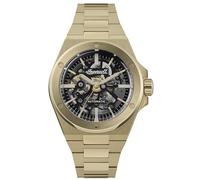 Ingersoll Reloj Automático The Baller para Caballero de 45mm con Esfera Esqueleto Negra y Brazalete de Acero Inoxidable Dorado I15001