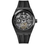 Ingersoll Reloj Automático The Broadway 43mm para Caballero con Esfera Esqueleto Negra y Correa PU Negra I12908