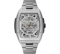 Ingersoll Reloj automático The Challenger para Hombre de 42 mm con Esfera Plateada y Correa de Acero Inoxidable Plateada I12310