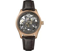 Ingersoll Reloj automático The Maverick para Hombre de 48 mm con Esfera Gris y Correa de Piel marrón I17402