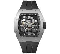Ingersoll Reloj Automático The Play 45mm para Caballero con Esfera Esqueleto Negra y Correa PU Negra I15301