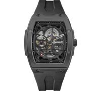 Ingersoll Reloj automático The Rim para Hombre de 42 mm con Esfera esqueletizada Negra y Correa de PU Negra I16201