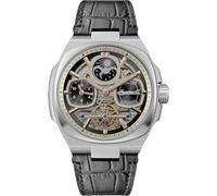 Ingersoll Reloj automático The Spirit I15801, para Hombre 46,7 mm, Esfera negra, Correa piel negra