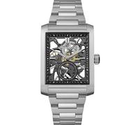 Ingersoll Reloj automático The Spur para Hombre de 47mm con Esfera Esqueleto Negra y Pulsera de Acero Inoxidable Plateado I17001