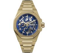 Ingersoll The Faller I17602 - Reloj automático para Hombre de 43.5 mm con Esfera Azul y Brazalete de Acero Inoxidable Dorado