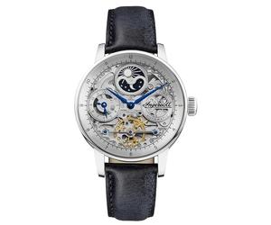 Ingersoll The Jazz Mens Automatic Watch I07702 with a Silver Dial and a Blue Genuine Leather Band