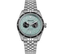 Ingersoll The Outlaw I17202 - Reloj automático para Hombre de 43 mm con Esfera Turquesa y Pulsera de Acero Inoxidable Plateado