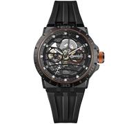Ingersoll The Rigger I17902 - Reloj automático para Hombre de 45 mm con Esfera Negra y Correa de Poliuretano Negra
