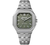 Ingersoll The Yield I17802 - Reloj automático para Hombre de 26 mm con Esfera Verde y Pulsera de Acero Inoxidable Plateado