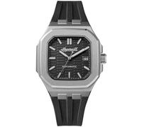 Ingersoll The Yield I17803 - Reloj automático para Hombre de 26 mm con Esfera Negra y Correa de Poliuretano Negra