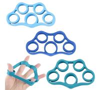 INGJIA Extensor de Dedos, Fortalecedores de Agarre de Mano (3 Piezas) Ejercitador de Dedos, Estiradores de Dedos, Entrenador de Dedos, Finger Exerciser, Alivio del Estrés, Aumentar la Fuerza Dedos