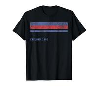 Inglaterra 1982 Clásico para los Aficionados al fútbol del Reino Unido Camiseta, Hombre, Negro, 6XL
