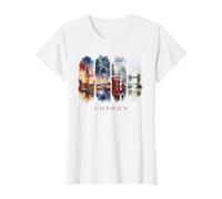Inglaterra autobuses Rojos y Támesis - Vacaciones en Londres Camiseta